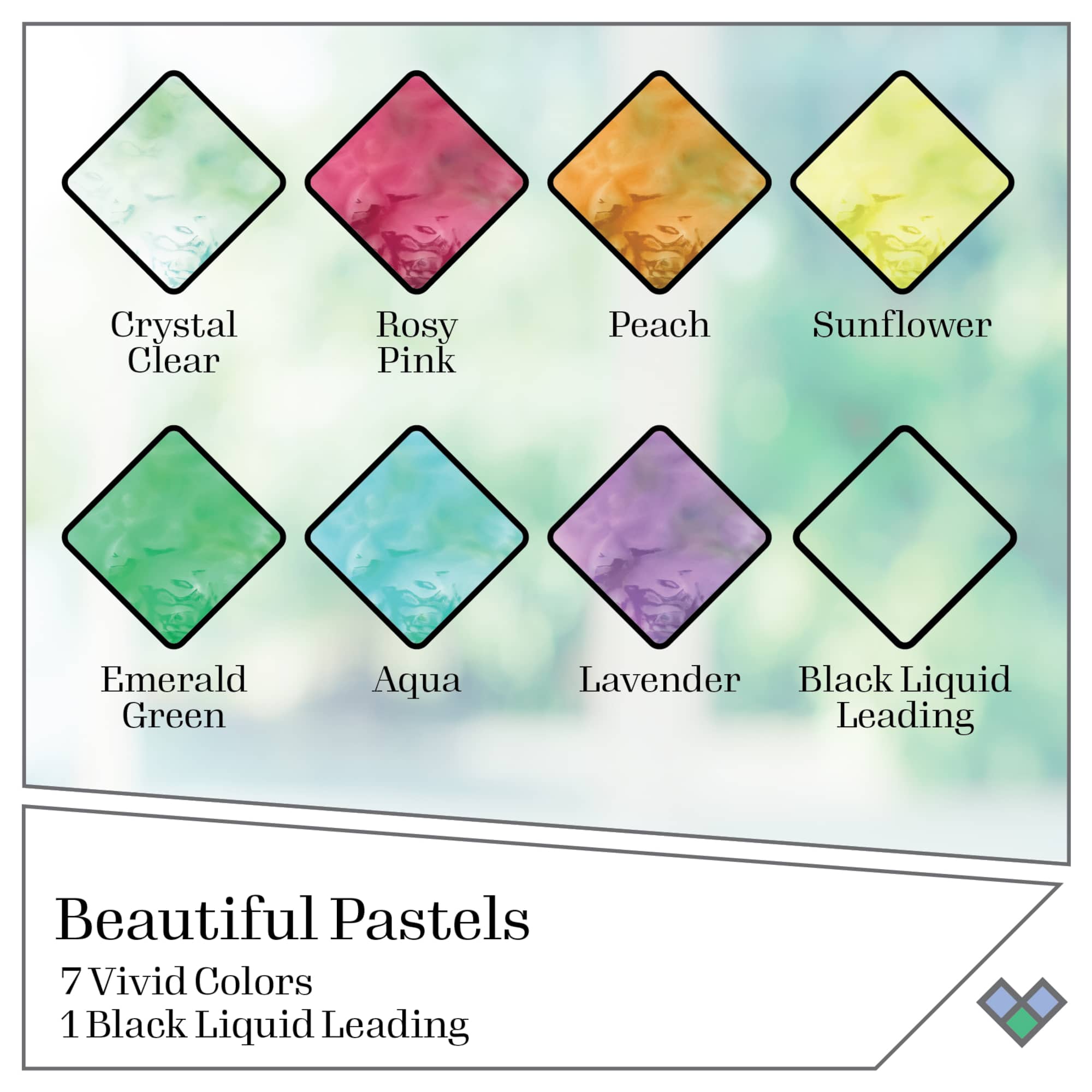 Plaid® Gallery Glass® Pastels Stained Glass Painting Kit